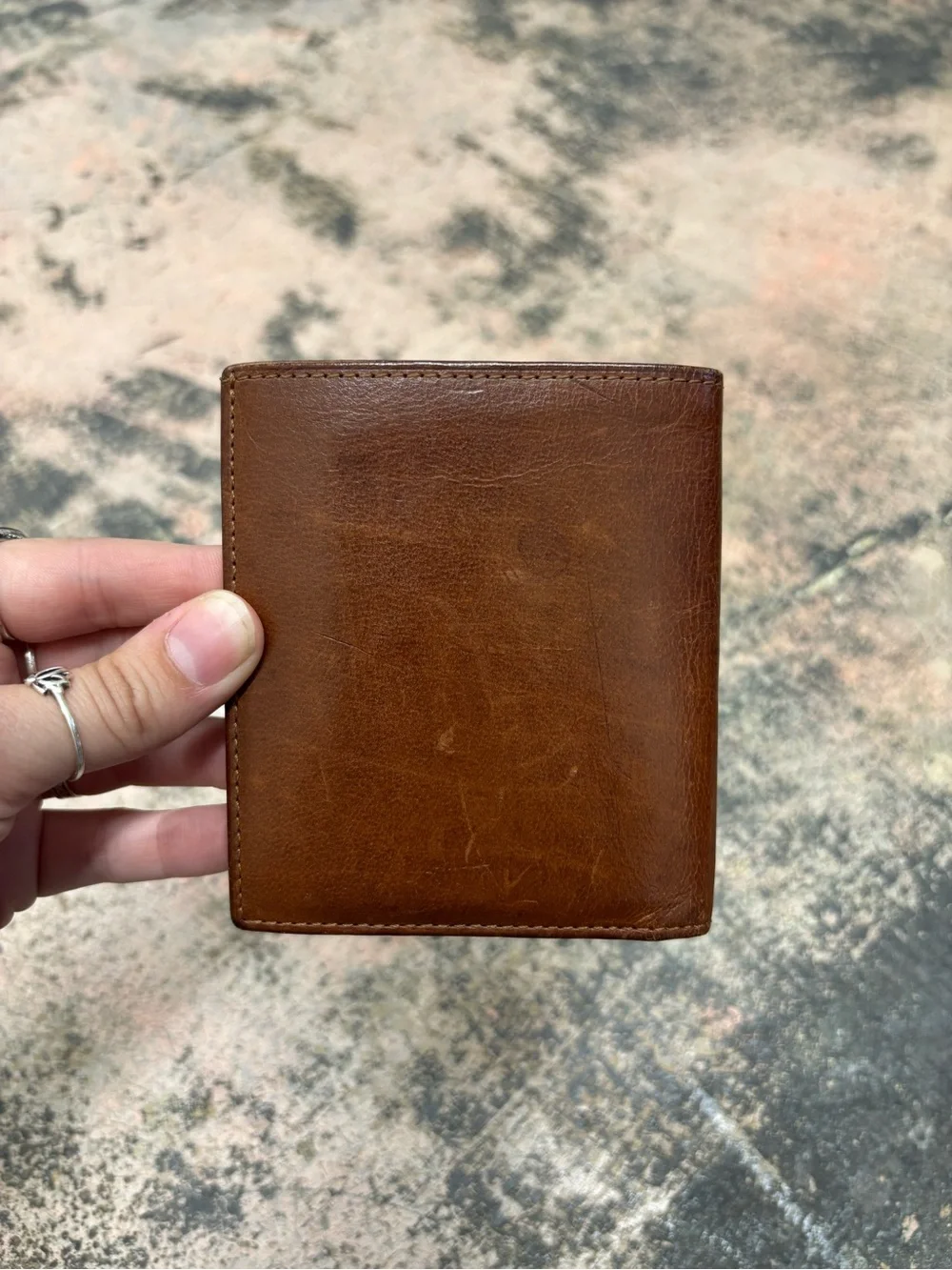 Coach Men's Brown Leather Bi-Fold Wallet with ID Window